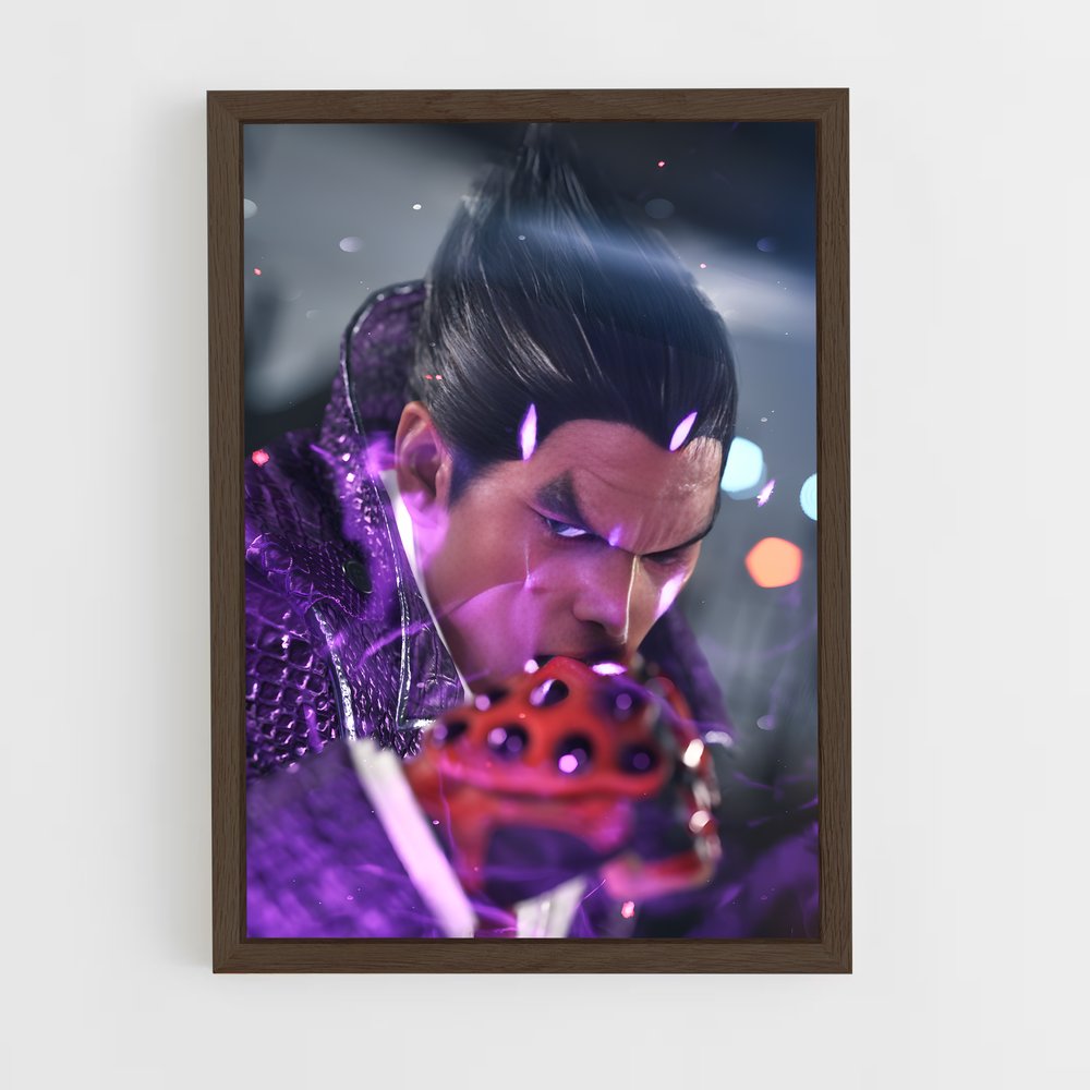 Poster Kazuya en Éveil – affiche Tekken (vue 5)
